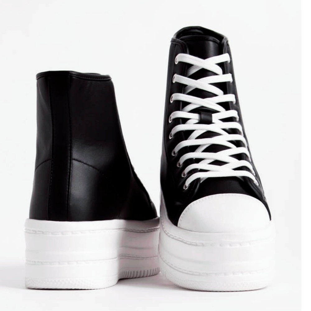 πππ¨π© πππ― 9π€Platform Flatform Sneaker - BLK - Picture 4 of 7